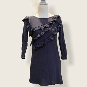 JUICY COUTURE Comfy Cotton Tunic with Ruffles -S/M